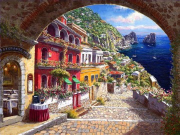 Arco a Capri 1 Egeo Mediterráneo Pinturas al óleo